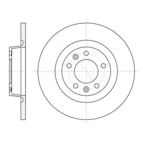 Ilustracja 6105300 RH ROADHOUSE TARCZA HAM./T/ FIAT SCUDO 07>