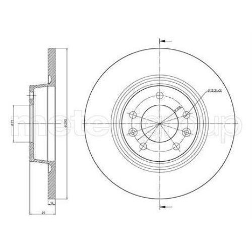 Ilustracja DF1178 TRUST TRUSTING TARCZA HAM./T/ FIAT SCUDO 07>